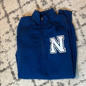 PINK Victoria's Secret Blue Quarter-Zip Sweatshirt